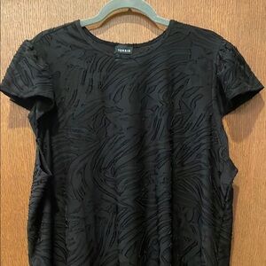 Elegant Black Textured Fabric